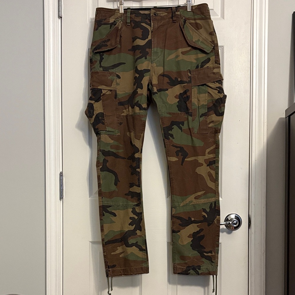 Polo by Ralph Lauren Green and Brown Cargo Pants
